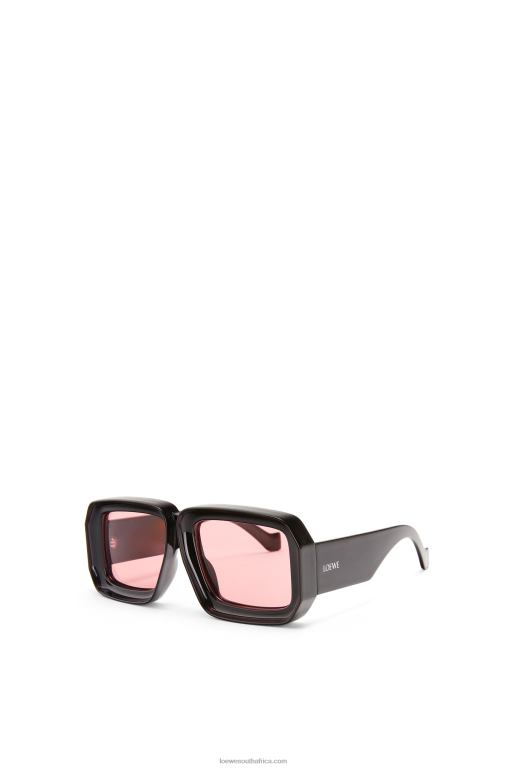 Loewe Women Paula's Ibiza dive in mask sunglasses 206XF1471 Shiny Black