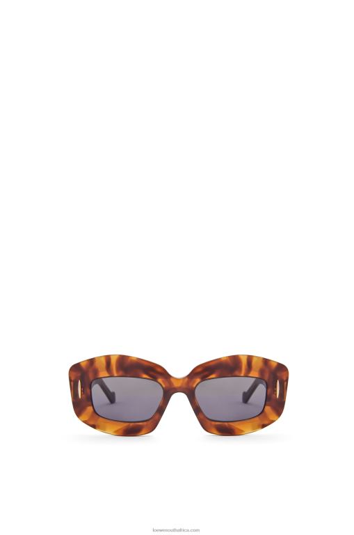 Loewe Women Screen sunglasses in acetate 206XF1432 Flamed Havana