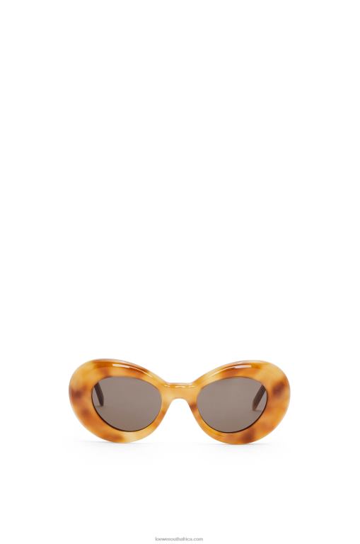 Loewe Women Wing sunglasses in acetate 206XF1433 Light Havana