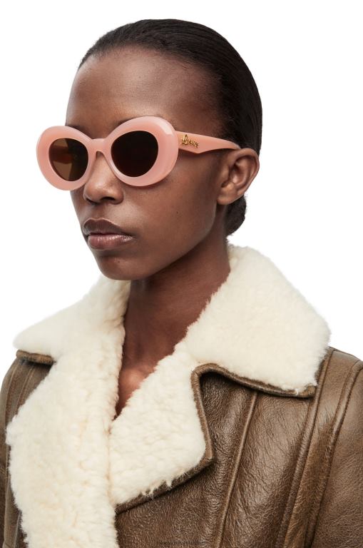 Loewe Women Wing sunglasses in acetate 206XF1434 Light Pink