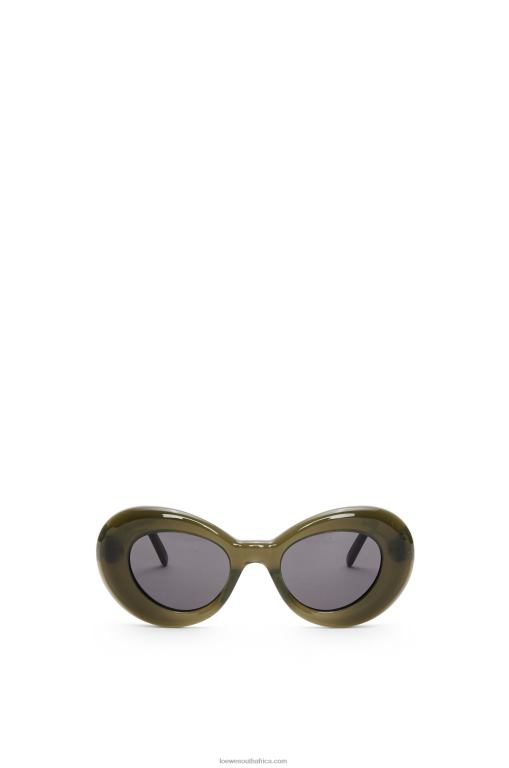 Loewe Women Wing sunglasses in acetate 206XF1435 Water Green