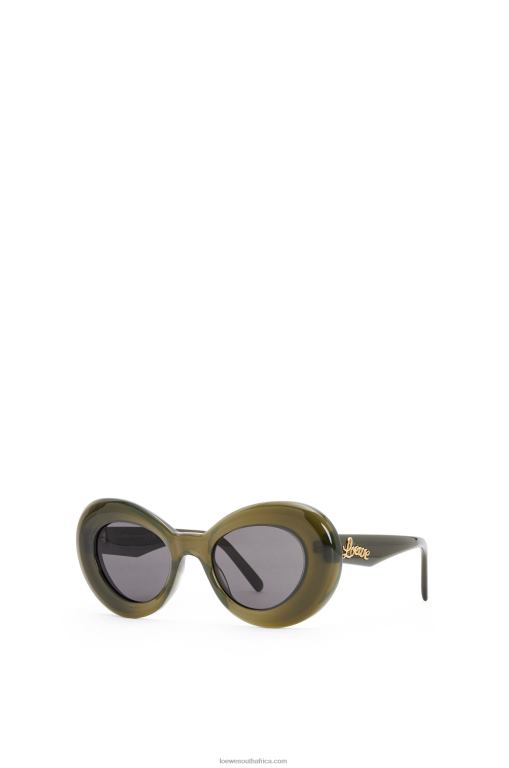 Loewe Women Wing sunglasses in acetate 206XF1435 Water Green