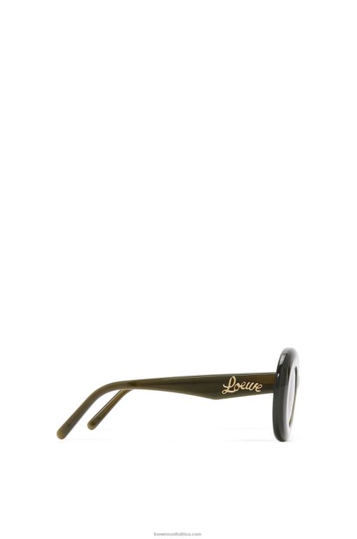 Loewe Women Wing sunglasses in acetate 206XF1435 Water Green