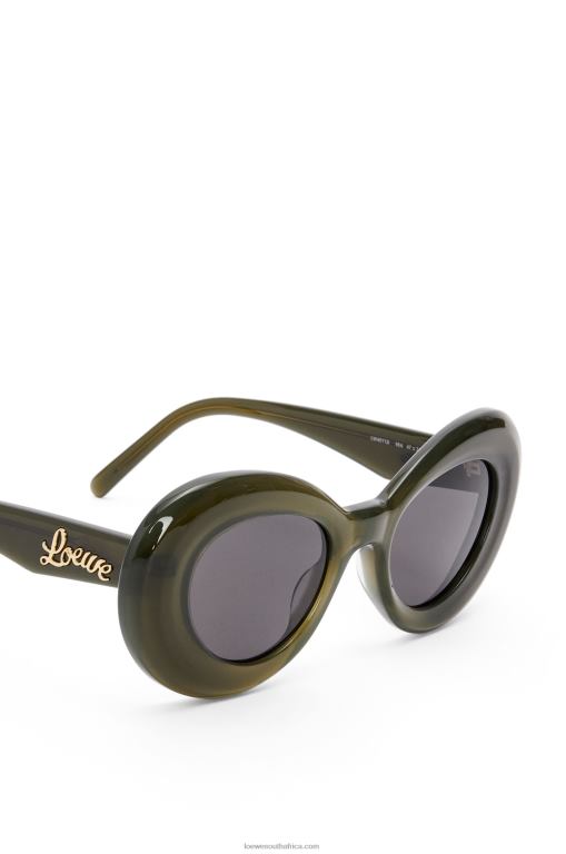 Loewe Women Wing sunglasses in acetate 206XF1435 Water Green