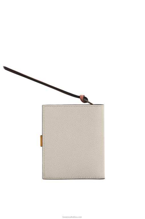 Loewe Women Compact zip wallet in soft grained calfskin 206XF1222 Light Oat/Honey