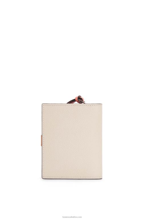 Loewe Women Compact zip wallet in soft grained calfskin 206XF1222 Light Oat/Honey