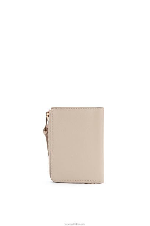 Loewe Women Fish slim zip wallet in classic calfskin 206XF1302 Light Oat