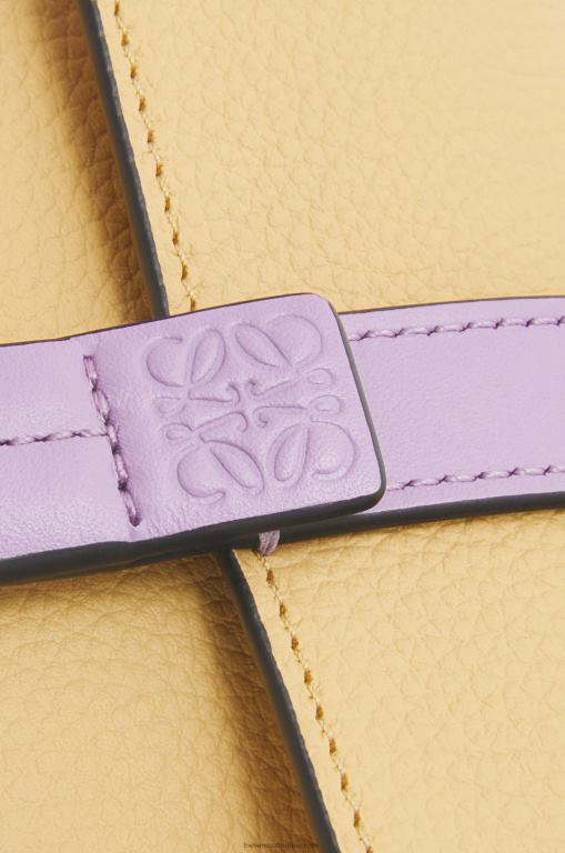 Loewe Women Small vertical wallet in soft grained calfskin 206XF1267 Dark Butter/Mauve