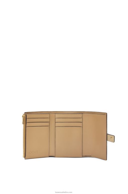Loewe Women Small vertical wallet in soft grained calfskin 206XF1286 Butter/Pale Lemon