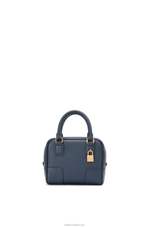 Loewe Women Amazona 16 Square bag in nappa calfskin 206XF158 Onyx Blue