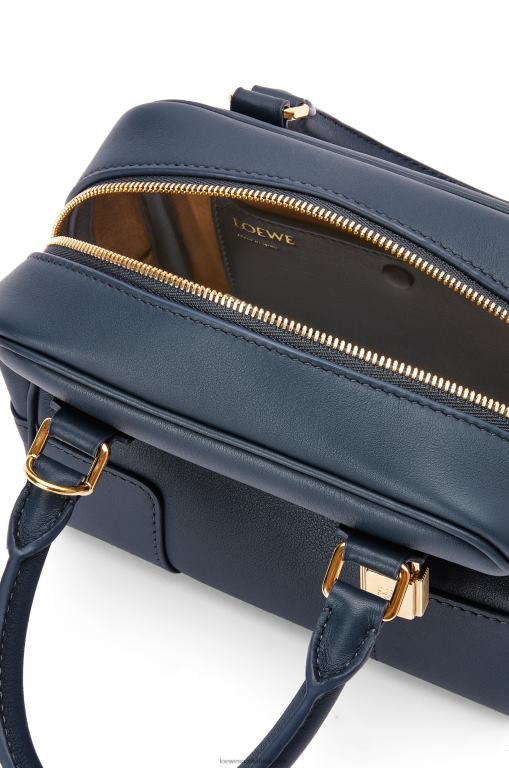 Loewe Women Amazona 16 Square bag in nappa calfskin 206XF158 Onyx Blue