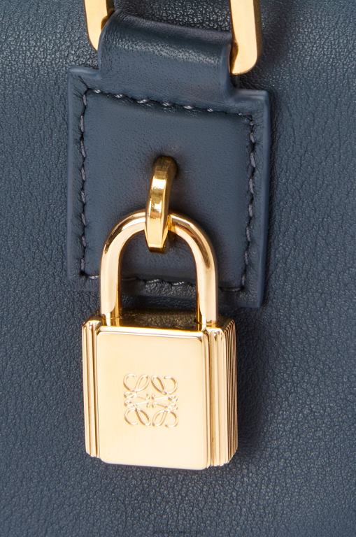 Loewe Women Amazona 16 Square bag in nappa calfskin 206XF158 Onyx Blue