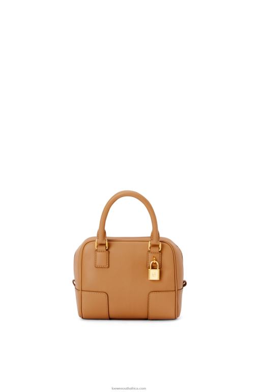 Loewe Women Amazona 16 Square bag in nappa calfskin 206XF164 Warm Desert