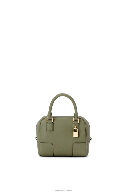 Loewe Women Amazona 16 Square bag in nappa calfskin 206XF165 Avocado Green