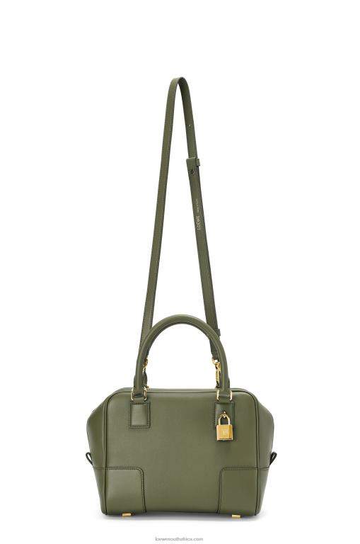 Loewe Women Amazona 19 square bag in nappa calfskin 206XF166 Avocado Green