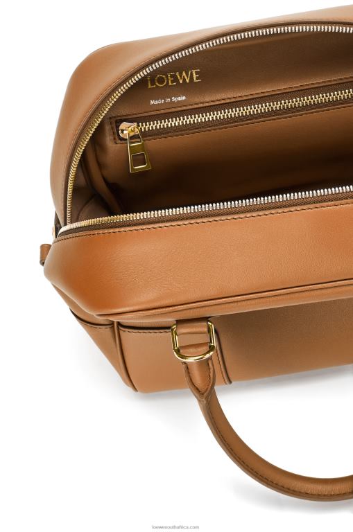Loewe Women Amazona 19 square bag in nappa calfskin 206XF167 Warm Desert