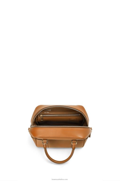 Loewe Women Amazona 19 square bag in nappa calfskin 206XF167 Warm Desert