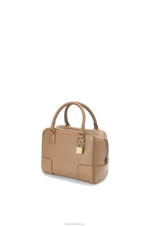 Loewe Women Amazona 19 square bag in nappa calfskin 206XF170 Mink Color