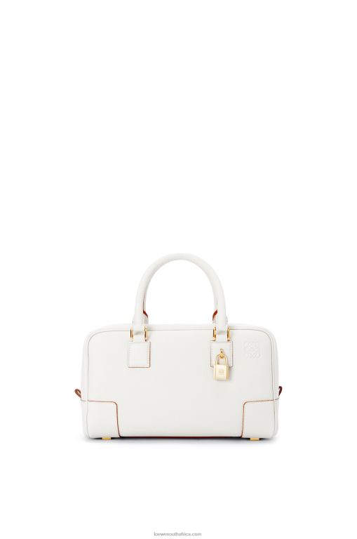 Loewe Women Amazona 23 bag in soft grained calfskin 206XF151 Soft White