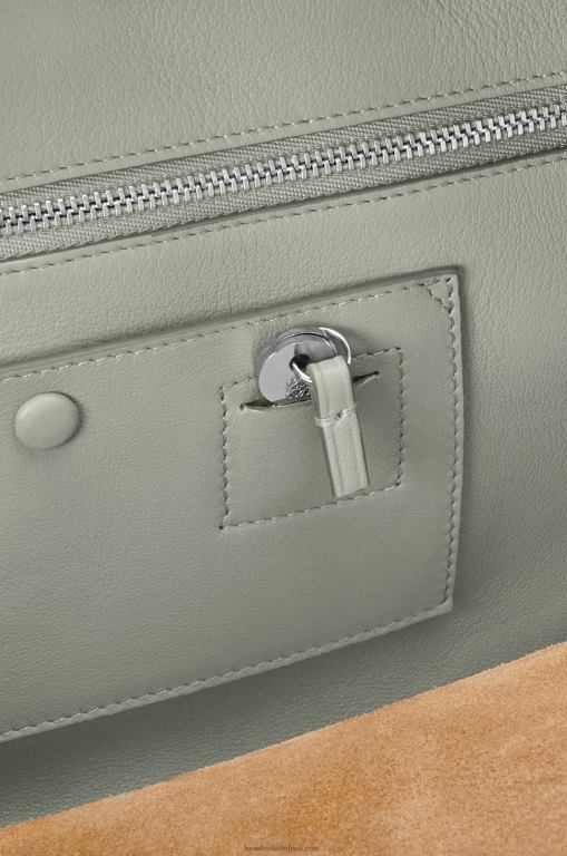 Loewe Women Amazona 28 bag in nappa calfskin 206XF136 Ash Grey