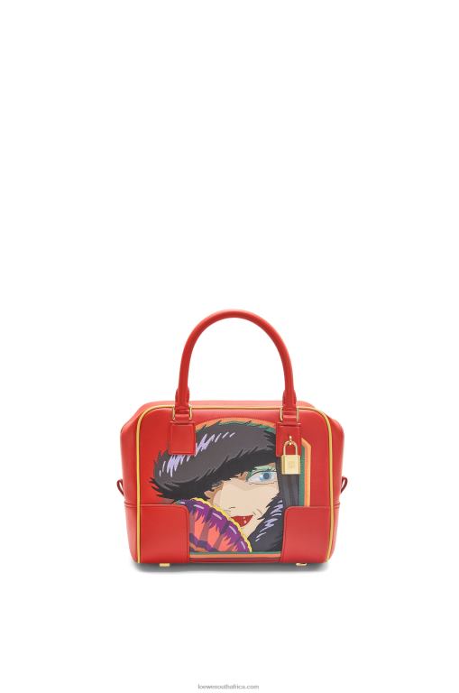 Loewe Women Witch of the Waste Amazona 19 bag in nappa calfskin 206XF193 Red