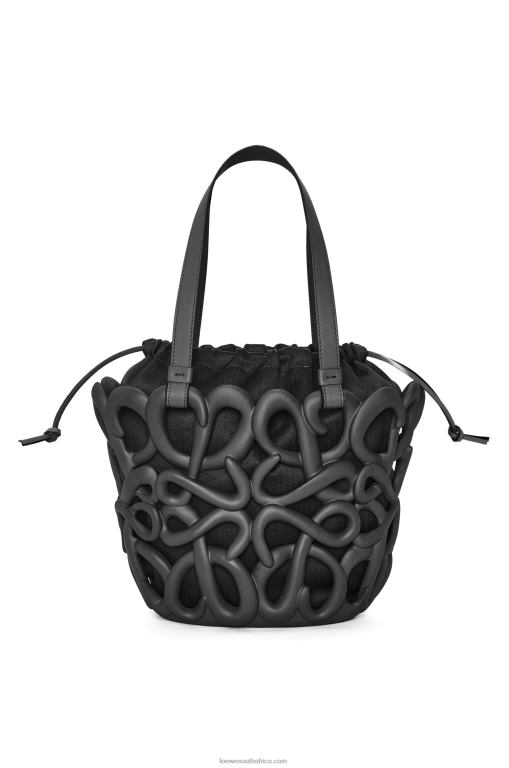 Loewe Women Anagram inflated basket in light foam rubber 206XF113 Black