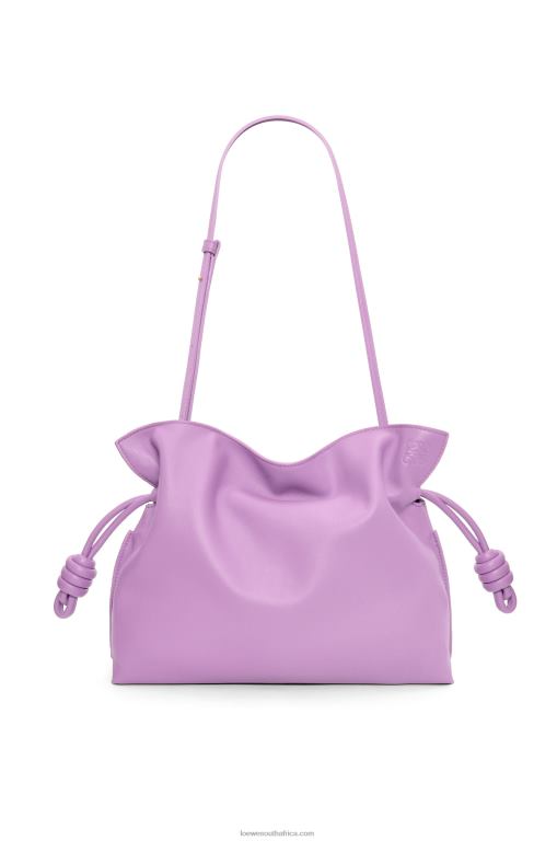Loewe Women Flamenco clutch in nappa calfskin 206XF357 Guimauve