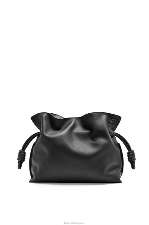 Loewe Women Flamenco clutch in nappa calfskin 206XF362 Black