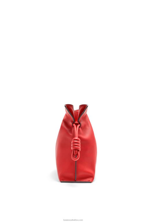 Loewe Women Flamenco clutch in nappa calfskin 206XF412 Red