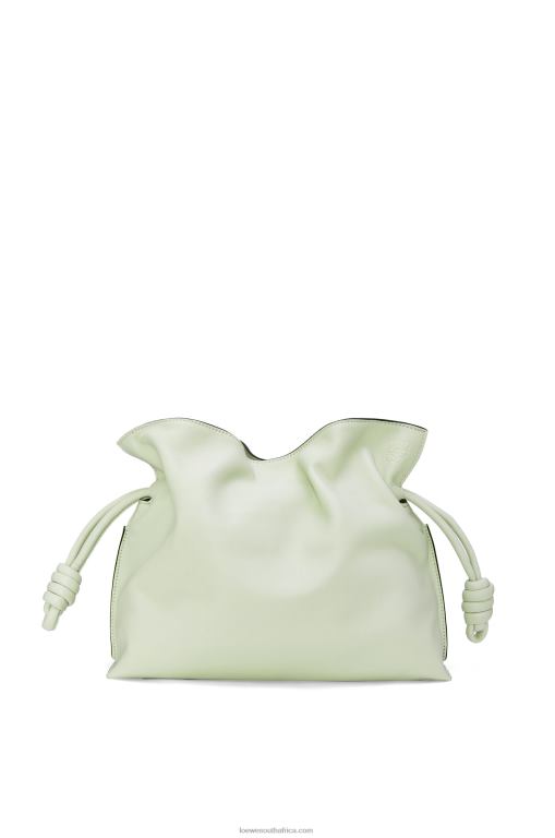 Loewe Women Flamenco clutch in nappa calfskin 206XF426 Light Celadon