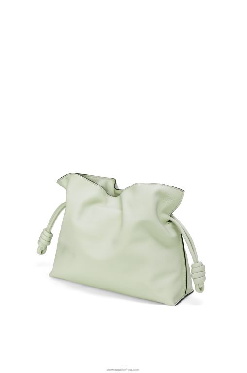 Loewe Women Flamenco clutch in nappa calfskin 206XF426 Light Celadon