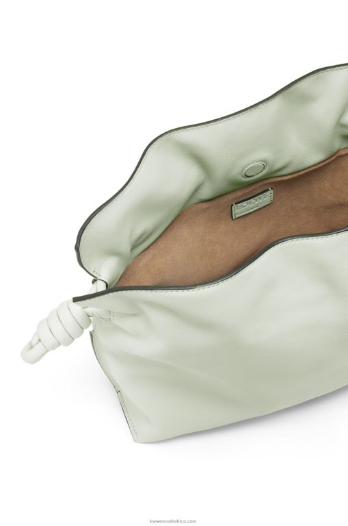 Loewe Women Flamenco clutch in nappa calfskin 206XF426 Light Celadon