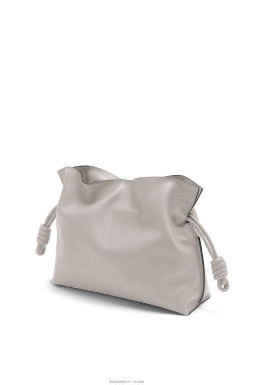 Loewe Women Flamenco clutch in nappa calfskin 206XF427 Ghost