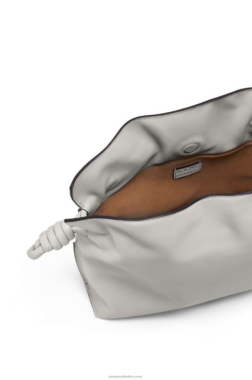 Loewe Women Flamenco clutch in nappa calfskin 206XF427 Ghost