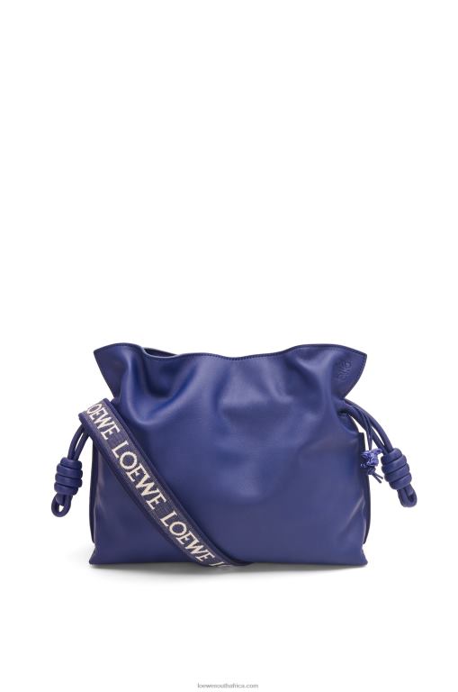 Loewe Women Flamenco clutch in nappa calfskin 206XF529 Deep Purple Glaze