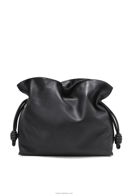 Loewe Women Large Flamenco clutch in nappa calfskin 206XF411 Black
