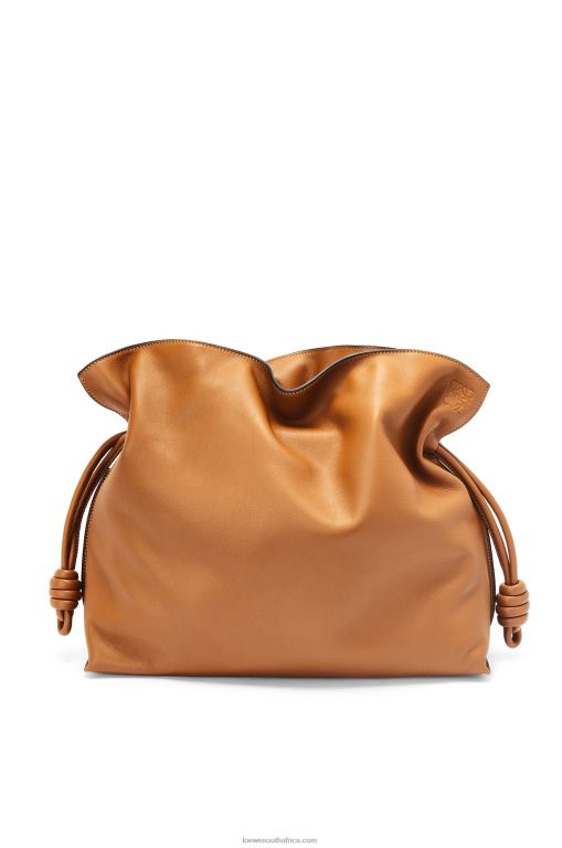 Loewe Women Large Flamenco clutch in nappa calfskin 206XF425 Warm Desert