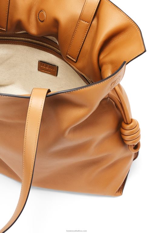 Loewe Women Large Flamenco clutch in nappa calfskin 206XF425 Warm Desert