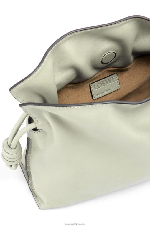 Loewe Women Mini Flamenco clutch in nappa calfskin 206XF205 Light Celadon