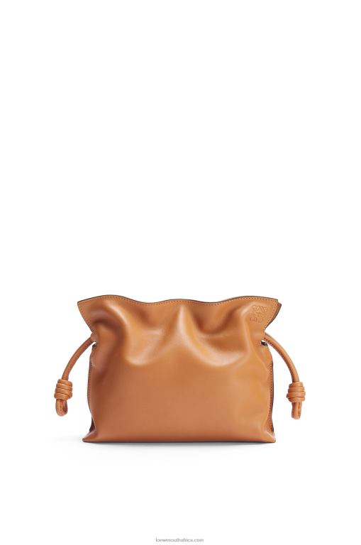 Loewe Women Mini Flamenco clutch in nappa calfskin 206XF216 Warm Desert