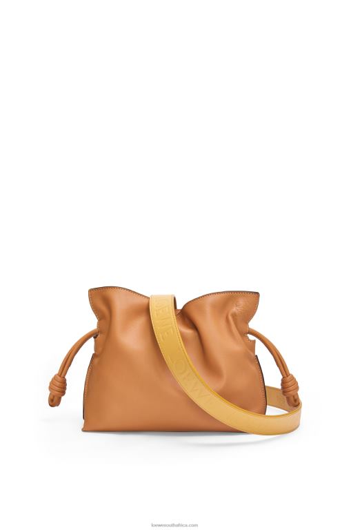 Loewe Women Mini Flamenco clutch in nappa calfskin 206XF216 Warm Desert