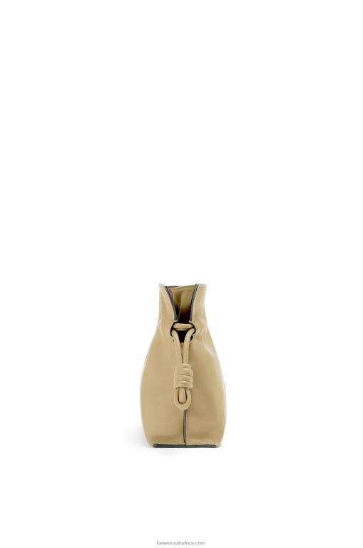 Loewe Women Mini Flamenco clutch in nappa calfskin 206XF217 Clay Green