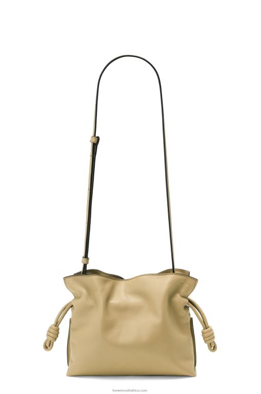 Loewe Women Mini Flamenco clutch in nappa calfskin 206XF217 Clay Green