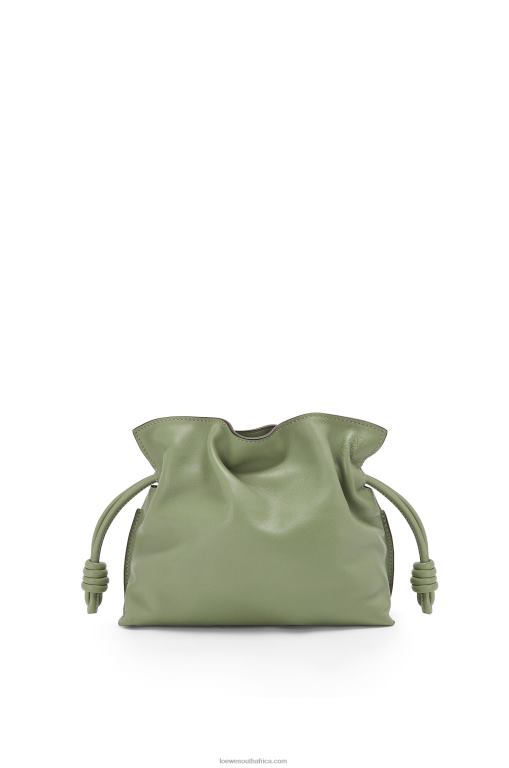Loewe Women Mini Flamenco clutch in nappa calfskin 206XF259 Rosemary