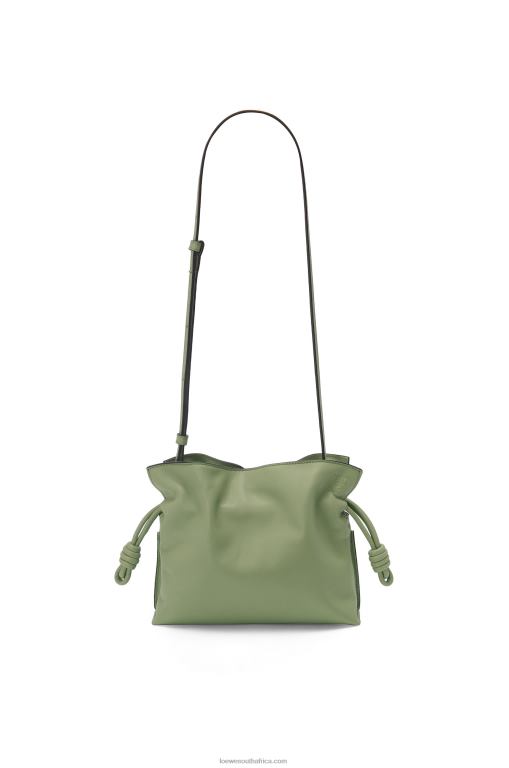 Loewe Women Mini Flamenco clutch in nappa calfskin 206XF259 Rosemary