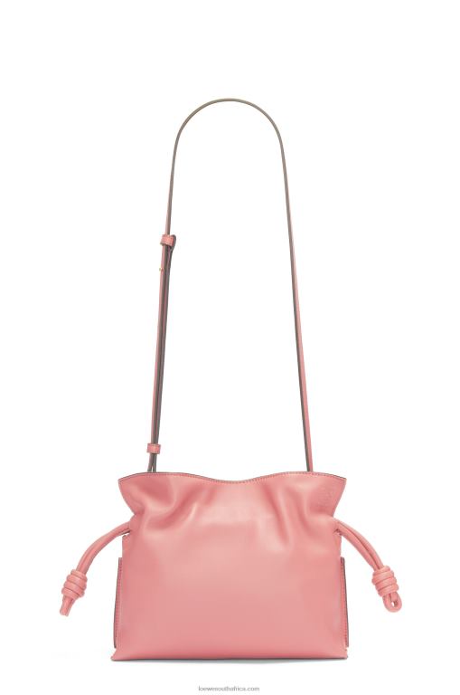 Loewe Women Mini Flamenco clutch in nappa calfskin 206XF267 Peach Bloom