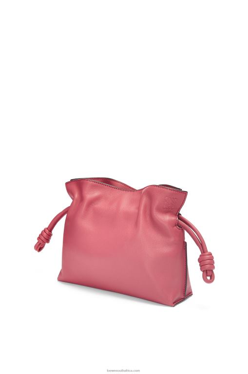 Loewe Women Mini Flamenco clutch in nappa calfskin 206XF272 Plumrose
