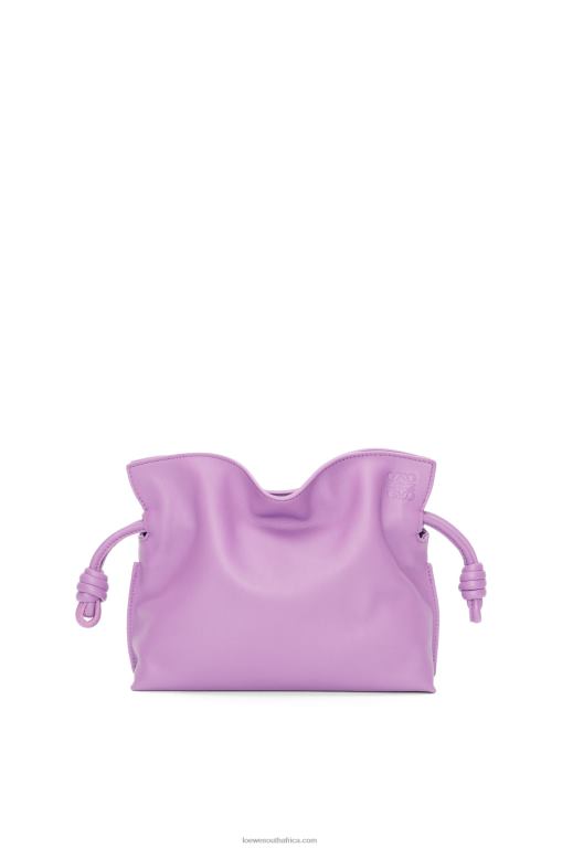 Loewe Women Mini Flamenco clutch in nappa calfskin 206XF321 Guimauve