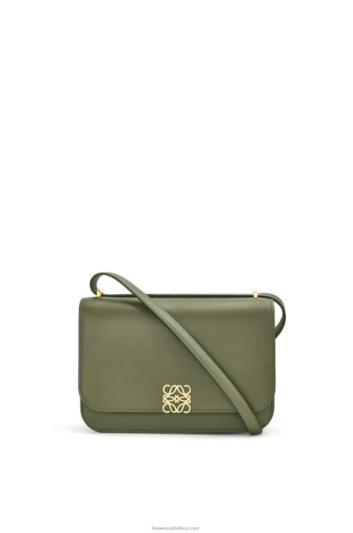 Loewe Women Goya bag in silk calfskin 206XF301 Avocado Green