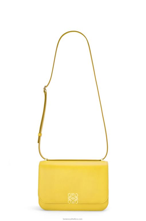 Loewe Women Goya bag in silk calfskin 206XF302 Yellow